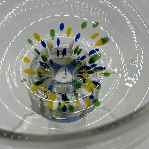 Unique Vtg Margarita Set Hand blown With Swirl 6 Lrg Glasses, 1 Lrg Pitcher - Picture 6 of 16